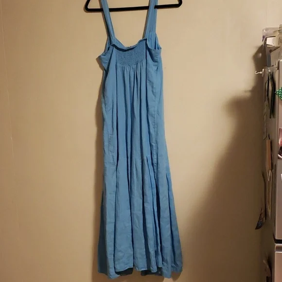 Free People Let's Get Lost Linen Dress